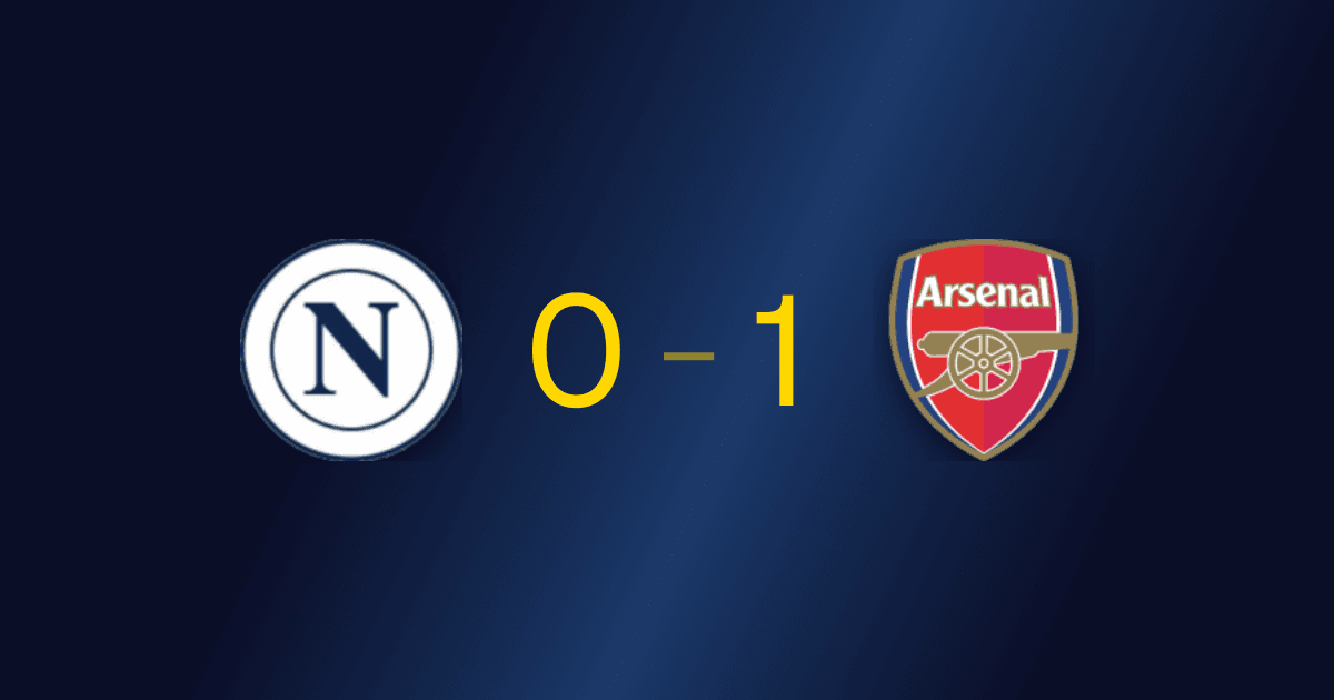 Napoli 0-1 Arsenal: gol tardío de Ødegaard da la sorpresa ante el campeón de la Serie A