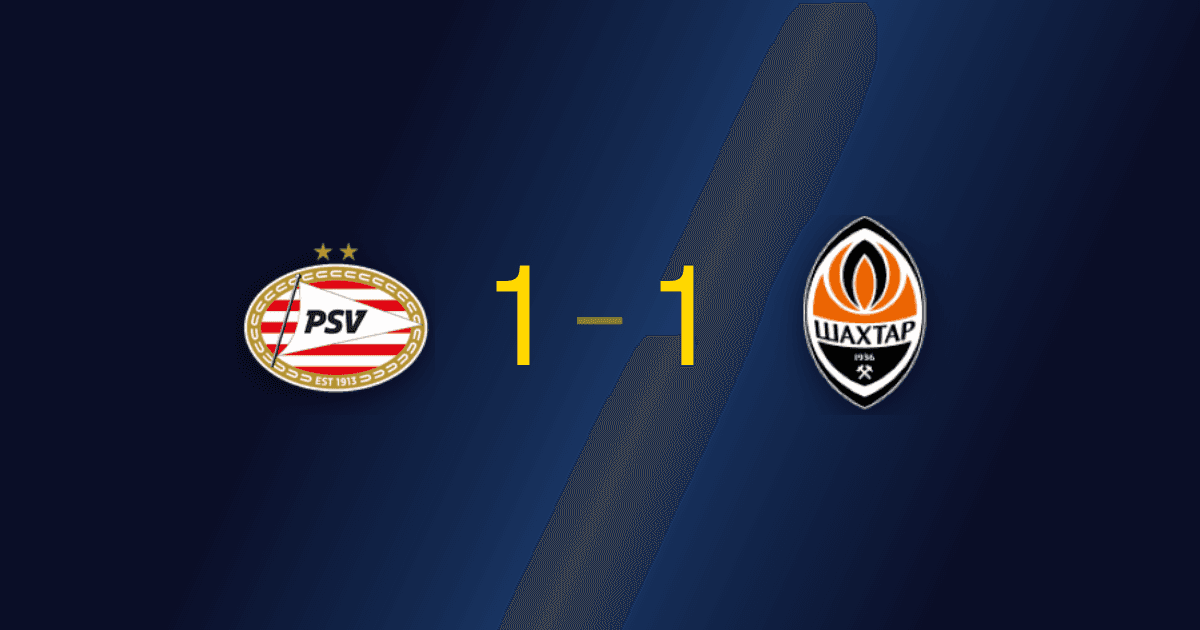 PSV Eindhoven 1-1 Shakhtar Donetsk: un empate para un club que sigue jugando de "local" lejos de casa